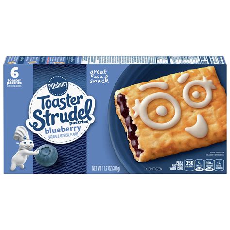 Pillsbury Toaster Strudel Blueberry Toaster Pastries 6 Ct 117 Oz