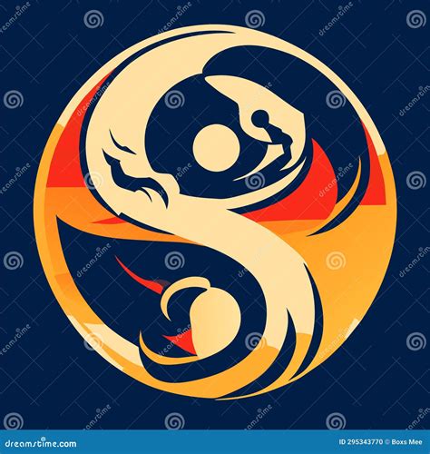 Yin Yang Symbol Of Harmony And Balance Vector Illustration Stock