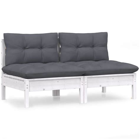 Sofa ogrodowa modułowa 2 osobowa biała ant 63 5x6 Zakito Europe