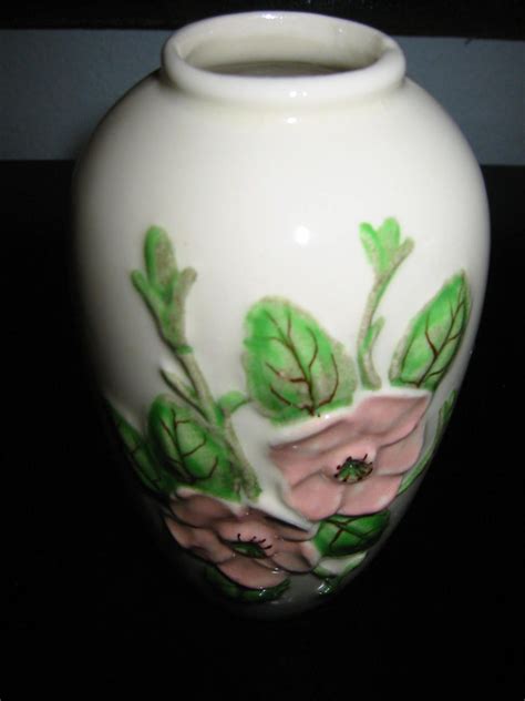 Made In Usa Rosella Hull Pottery Vase Incredibly Hand Painted To