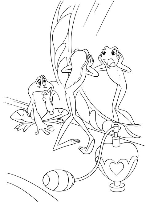 Раскраски Принцесса И Лягушка Лучшая Фото Подборка