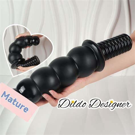 Cm Huge Long Butt Plug Dildo Anal Plug Black Fantasy Realistic Training Plug Anal Black