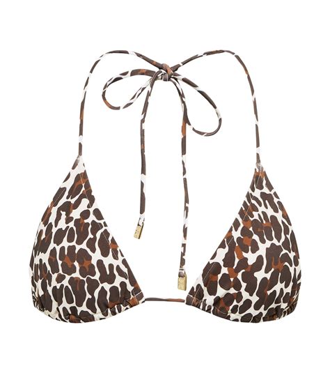 Printed Triangle Bikini Top In Multicoloured Tory Burch Mytheresa