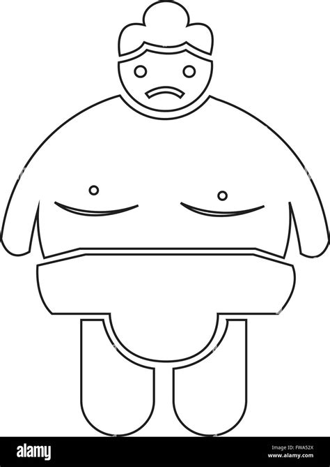 Sumo Wrestling People Icon Illustration Design Stock Vector Image And Art