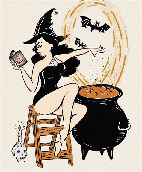 Autumn Stuff Halloween Art Halloween Pin Up Vintage Halloween