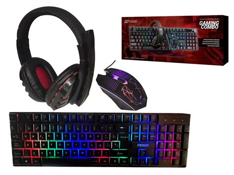 COMBO GAMER 4 EN 1 NOGA TECLADO MOUSE AURIC PAD PlayMania438