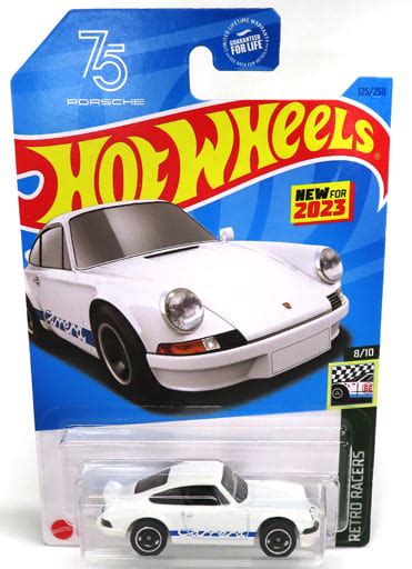 1 64 PORSHE 911 CARRERA RS 2 7 White X Blue Hot Wheels Retro Racers HKG42 Toy Hobby