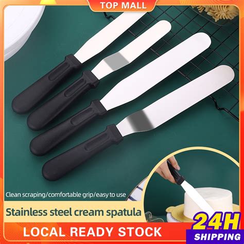 cake spatula stainless steel offset spatula butter cream icing frosting