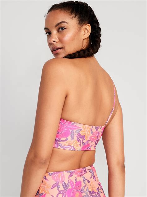 Printed Convertible Bandeau Bikini Swim Top Old Navy