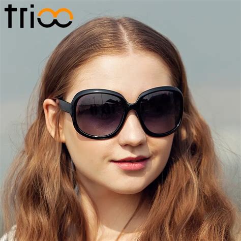 Trioo Oversized Polarized Sunglasses Women Luxury Elegant Sun Glasses