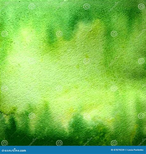 watercolor gradient background green palette stock illustration