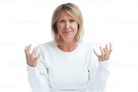 Picture Of Blonde Woman Isolated Over White Background Stock Photo At Vecteezy