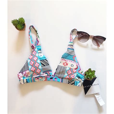 Vera Bradley Swim Vera Bradley Aztec Reversible Bikini Swimsuit Top Separates New Medium