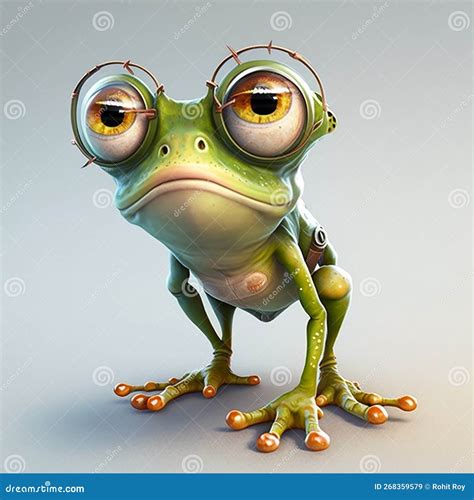 Quite Cartoon Frog Character Stock Illustration Illustration Of