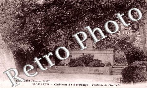 Reproduction Cartes Postales Anciennes Chateau De Servanes Fontaine