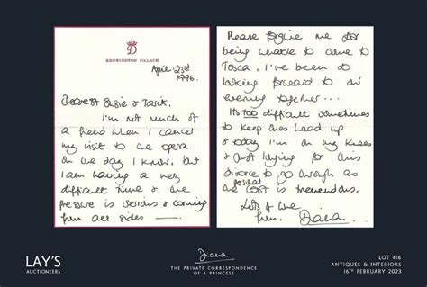 A Collection Of Princess Dianas Letters Has Been Auctioned Reuters