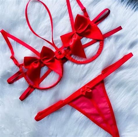 Conjunto De Lingerie Sensual Suti Aro La O Calcinha Fio Dental De Tule Conjunto De