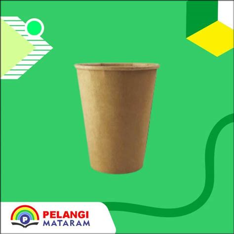 Jual Hot Paper Cup Oz Polos Warna Coklat Gelas Kertas Tahan Panas Di Seller Aghanim
