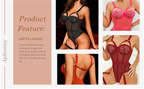 One Piece Bodysuit Lingerie For Women Valentine S Day Sexy Lace Teddy