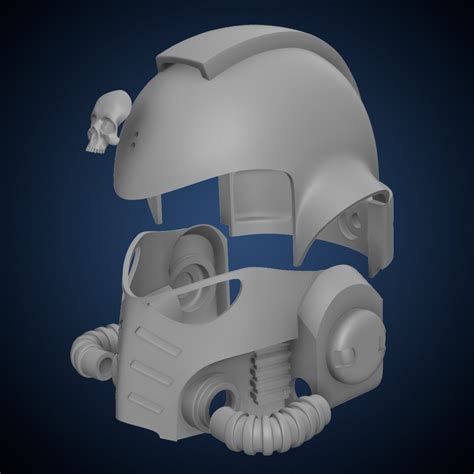 Primaris Space Marine Helmet Stl 3d Model Etsy