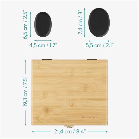 Mua Navaris Hot Massage Stones Set Of 18 Warmer Rocks Kit With 12 Medium Stones For Hands