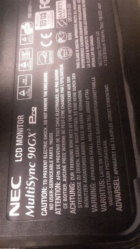 Monitor NEC MultiSync 90GX2 Pro 1280x1024 Srebrny - 7666615056 ...