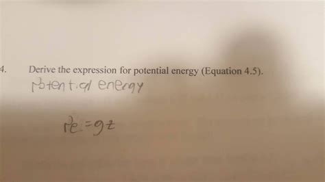 Solved Derive the expression for kinetic energy (Equation | Chegg.com