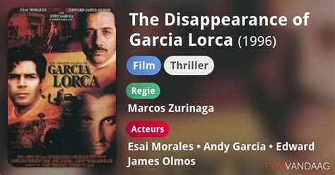 The Disappearance Of Garcia Lorca Film 1996 Filmvandaagnl