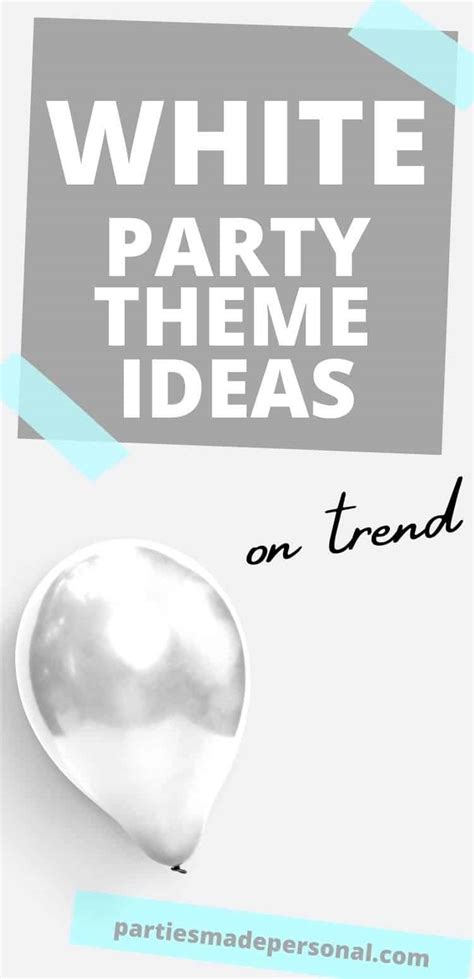 White Party Themes (for your best party ever) | Parties Made Personal