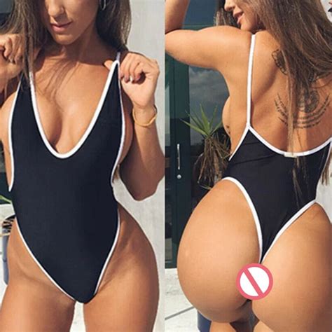 FRAUEN SEXY ONE piece Badeanzug Tanga Bademode Badeanzug Strand Bikini Mo ღ EUR 6 05 PicClick DE