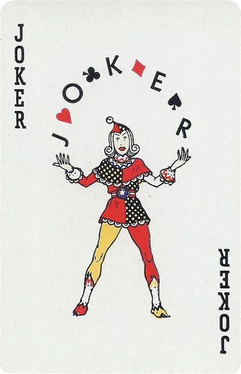 A Playing Card With A Woman In The Middle