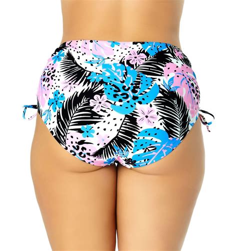 California Waves ESF Plus Size Floral Bikini Bottoms Size Swimsuit EBay