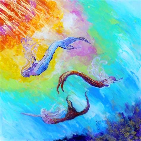 Mermaid Art Mermaid Prints Swimming Mermaids Mermaid Fantasy Art