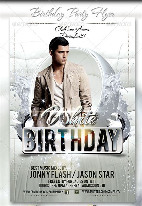 birthday flyer template   premium