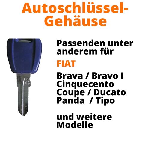 Autoschl Ssel Rohling Gt F R Fiat Punto Doblo Panda Bravo Tipo Uno