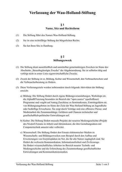 Stiftungs-Verfassung - …