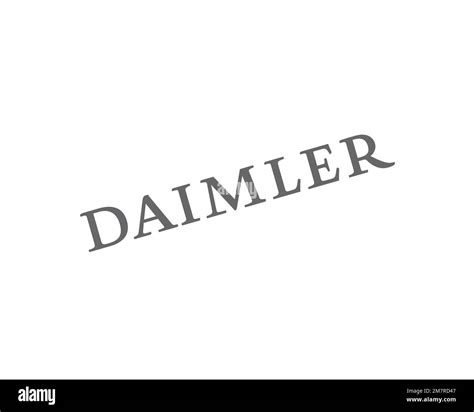 Daimler Mobility Rotated Logo White Background Stock Photo Alamy