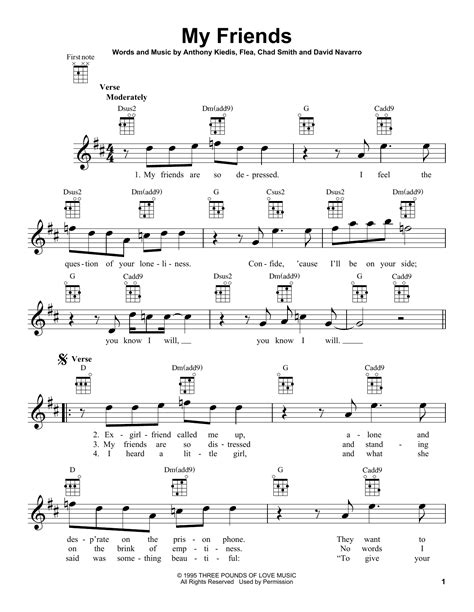 My Friends By Red Hot Chili Peppers Ukulele Guitar Instructor