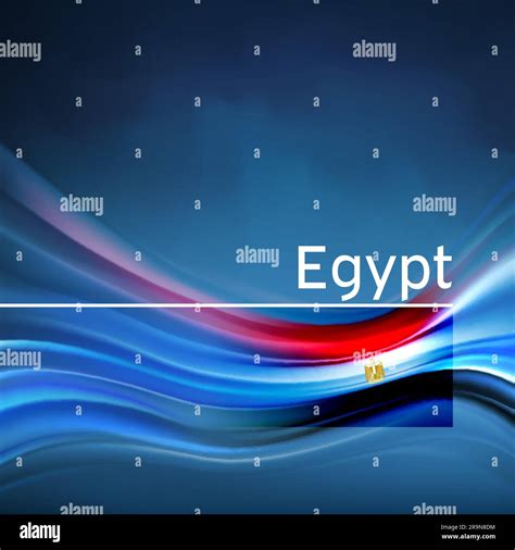 Egypt Flag Background Abstract Egyptian Flag In Blue Sky National