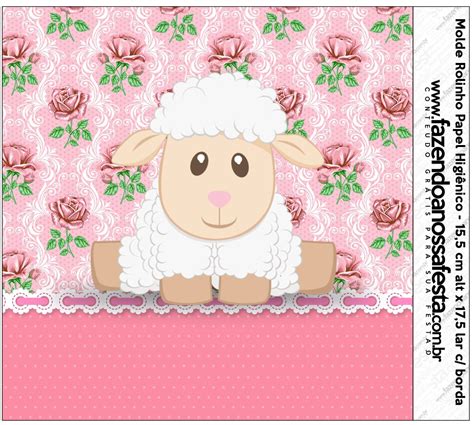 Ovelha Rosa Para Imprimir - 8