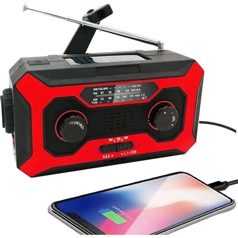 Radio D Urgence Radio Météo Portable Am Fm Avec Lampe De Lecture D