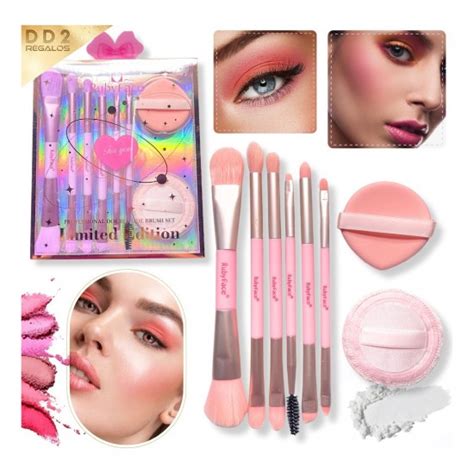 Set X Brochas Doble Punta Esponjas Para Maquillaje