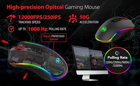 Redragon M Fps Cobra Rgb Gaming Mouse Dpi Hardwaremarket