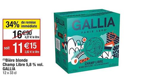 Promo Bi Re Blonde Champ Libre Vol Gallia Chez Cora Icatalogue Fr