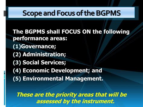 Ppt Barangay Governance Performance Management System Bgpms