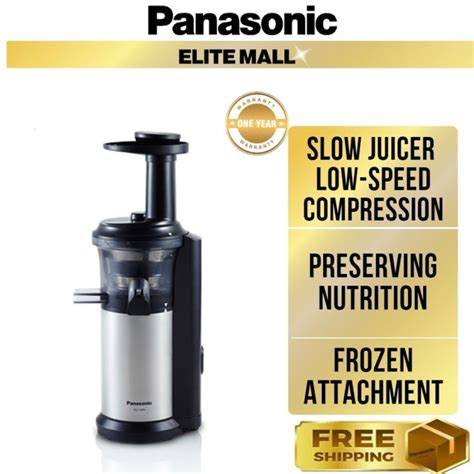 PANASONIC MJ-L500 SLOW JUICER (150W) 1L CAPACITY MJ-L500SSK | Lazada