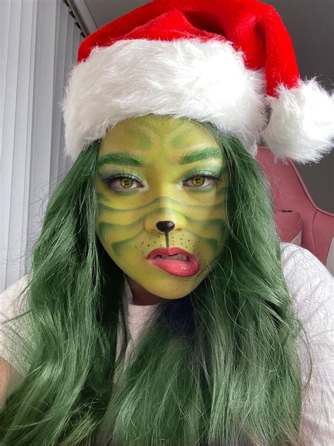 The Grinch Makeup Look | Holiday makeup looks, The grinch makeup ...