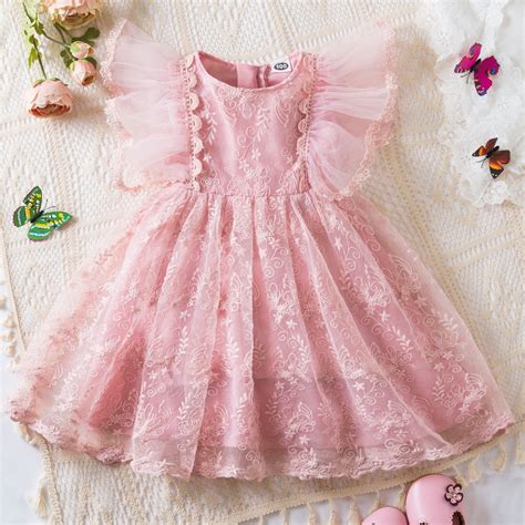 Newborn Little Girl's Pageant Party Birthday Dress Girls' Summer New