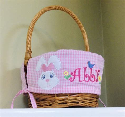 Personalized Easter Basket Liner Custom Made For Abby By Pam At Shop