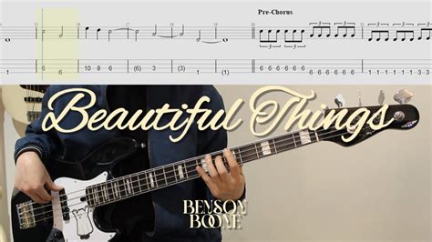 베이스 초보자도 따라치면 전투력 상승하는 곡 │benson Boone Beautiful Things│bass Tab│악보 Youtube